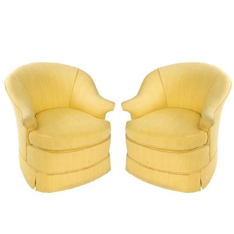 pair  yellow slipper chairs   slipper chairs yellow slippers