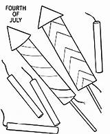 Coloring Firecracker Fireworks Independence Preparing 4th July Event Celebration Drawing Netart Getdrawings Color sketch template