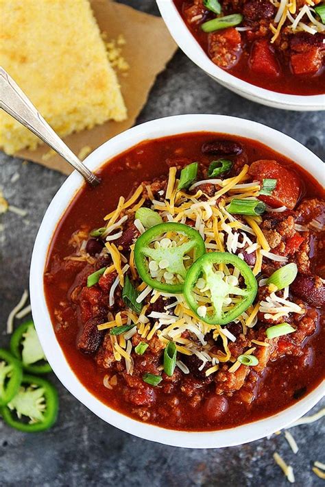 Slow Cooker Chili Recipe Two Peas And Their Pod Cravings