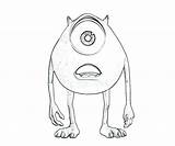 Mike Coloring Monsters Inc Pages Wazowski Getcolorings sketch template