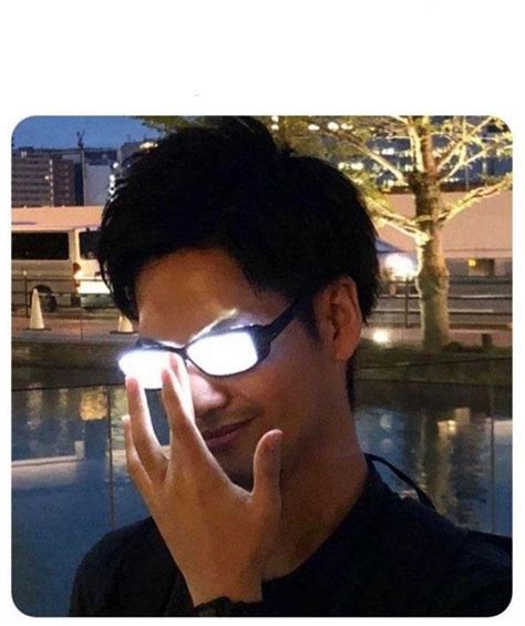 anime glasses meme template memetemplatesofficial