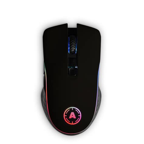 aim black soft touch rgb mouse aimcontrollers