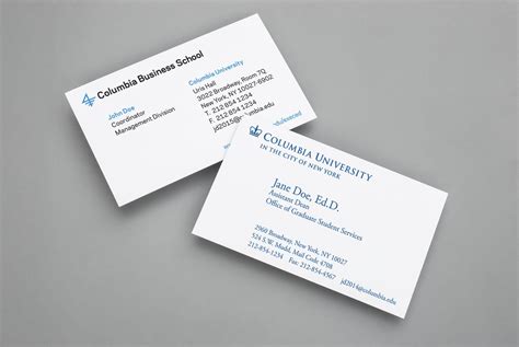 business cards columbia print