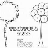 Lorax Truffula sketch template