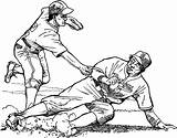 Coloring Baseball Pages Los Angeles Dodgers Dodger Sliding Searches Worksheet Recent Kids sketch template