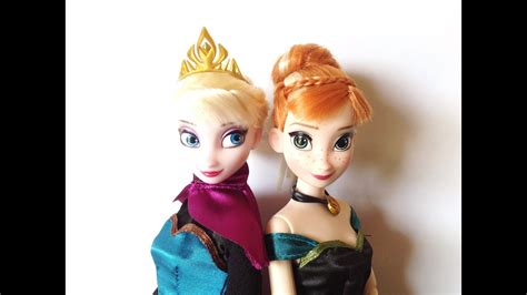 disney store frozen deluxe fashion doll set 2013 review youtube