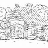 Surfnetkids Cabin Colouring sketch template