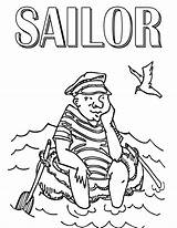 Sailor Coloring Pages sketch template