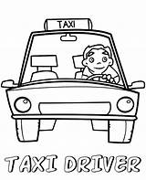 Coloring Driver Taxi Pages Professions Kids Topcoloringpages Cab Print Printable Children Popular sketch template
