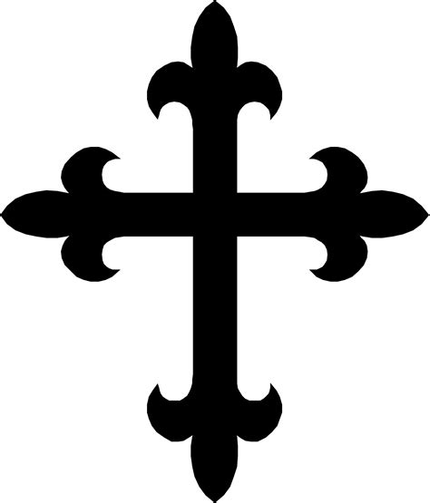 cross silhouette clipart image