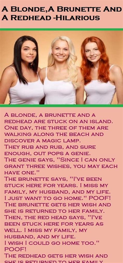 A Blonde A Brunette And A Redhead Blonde Jokes Latest Funny Jokes Jokes