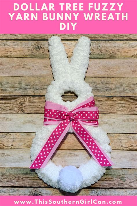 popular fuzzy bunny wreath    making