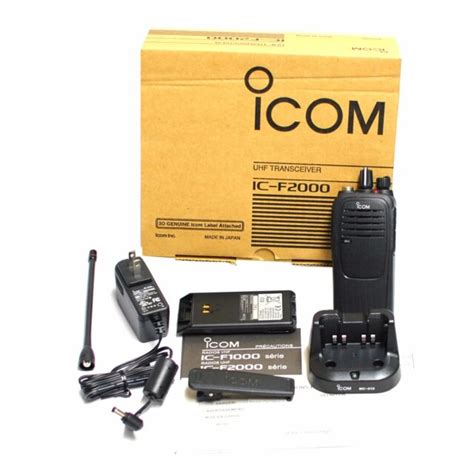 icom ic   mhz ip ch mdc  transceiver handheld radio ebay