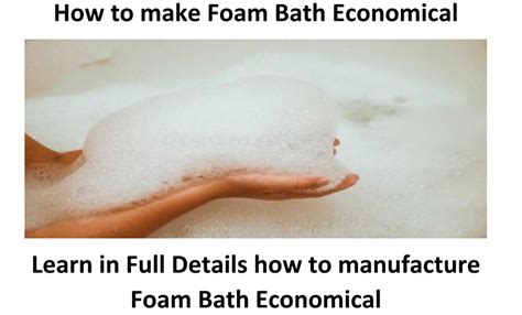foam bath economical formulation payhip