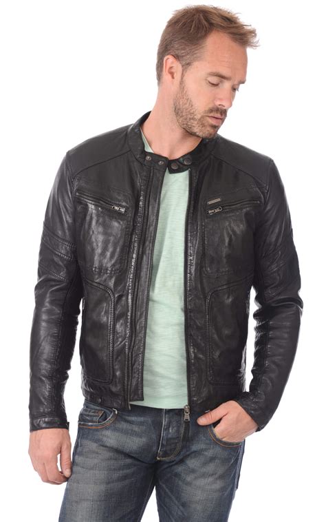 blouson cuir homme stars homme blouson en cuir redskisn