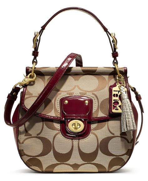 coach signature  willis handbags accessories macys coach