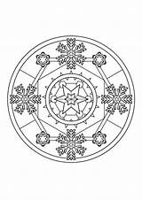 Mandala Schneeflocken Mandalas Ausmalen Ausdrucken Ausmalbild Malvorlage Drucken Malvorlagen sketch template