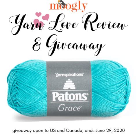 patons grace yarn love review  giveaway moogly