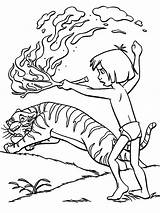 Mowgli Bagheera Shere sketch template