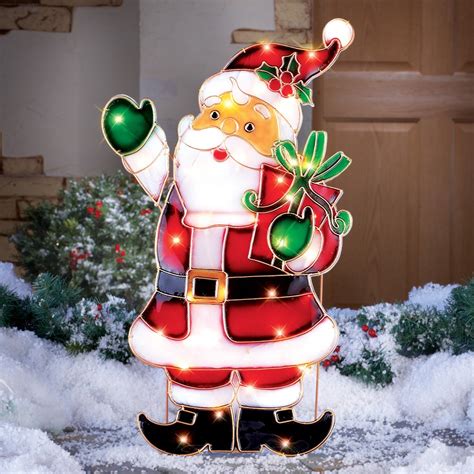 light  santa outdoor christmas decoration collections
