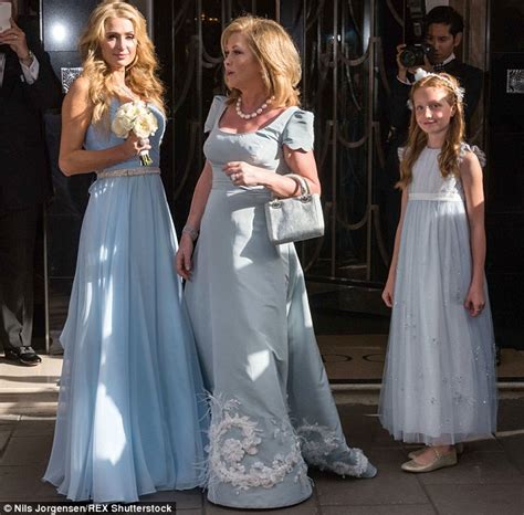 Paris Hilton Stuns In Powder Blue Bridesmaid Dress At Sister Nicky S