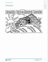 Coloring Roadway Injury Prevention Kids Pages Safety Buckle Road 71kb Children sketch template