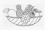 Coloring Fruit Basket Pages Colouring Popular sketch template