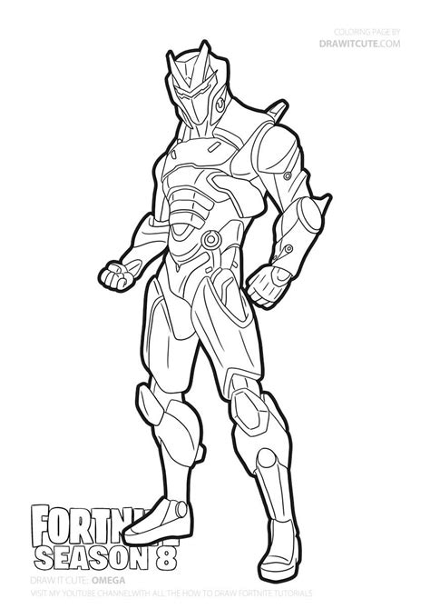 print  amazing coloring page omega fortnite coloring