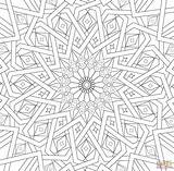 Coloring Mosaic Pages Patterns sketch template