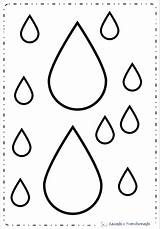 Gotas Gota Colorir Chuva Mundial Imprimir água Atividades Lluvia Lembrancinhas Robena Actividades sketch template