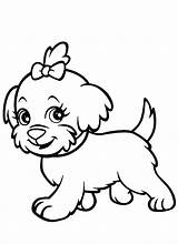 Puppy Coloring Baby Cute Pages Dog Color Printable Print Getcolorings Sheets sketch template