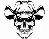 Skull Cowboy Drawing Drawings Clipart Paintingvalley sketch template