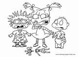 Rugrats Coloring Pages Cartoon Printable Angelica Color Kids Book Print Character Sheets Colouring Characters Drawing Tommy Cynthia Cartoons Pickles Chuckie sketch template