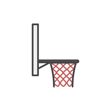simple basketball hoop icon vector   vectors clipart