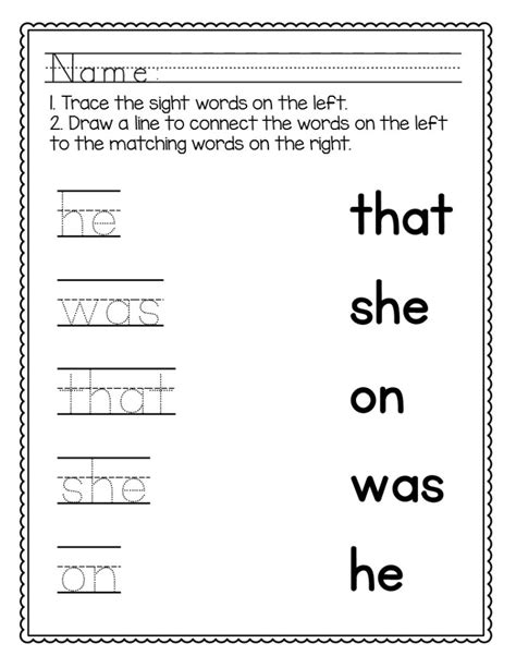 kindergarten sight words worksheets  prep  super teacher