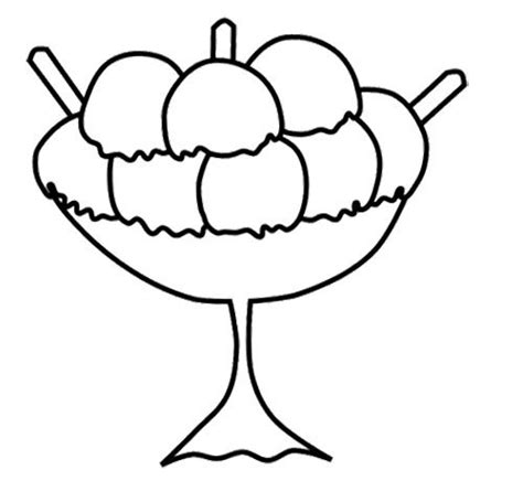 bowl  ice cream   cup coloring page coloring pages cone