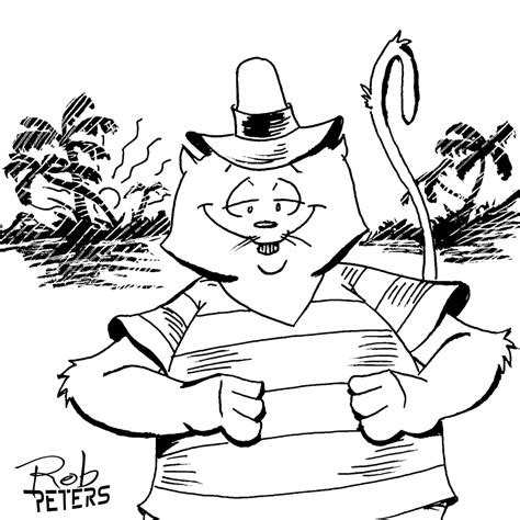 daily drawing cat  hat  rob peters illustration blogrob peters