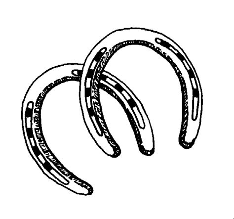 horseshoe template clipartsco
