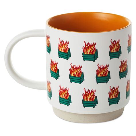 dumpster fires funny mug  oz mugs teacups hallmark