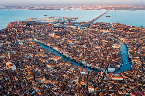 aerial view of grand canal venice italy royalty free image