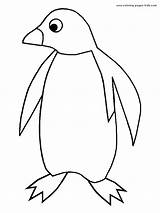 Penguin Coloring Pages Color Animal Printable Sheets Found Penguins sketch template