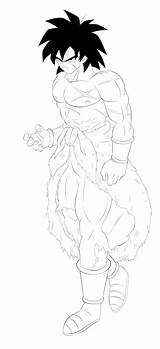 Broly Dbz Dbs Ssjrose890 Lineart Linework sketch template