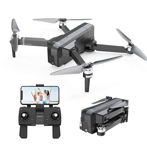 deerc de foldable drone  gps  fpv camera  adults beginners  brushless motor  wi