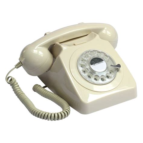 retro rotary dial phone  ivory gpo cuckooland