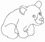Bear Coloring Pages Cub Cute Bears American Drawing Printable Cartoon Supercoloring Color Categories Getcolorings Getdrawings Print sketch template
