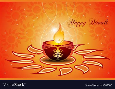 diwali greeting card royalty  vector image