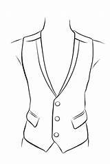 Coloring Vest Drawing Bw Pixabay Monochrome sketch template