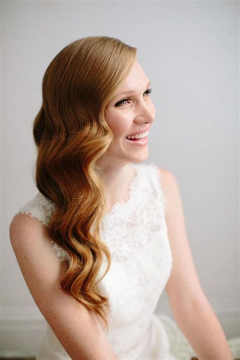 Old Hollywood Curls Hair Styles Wavy Wedding Hair Long Hair Styles