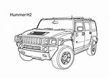 Hummer Coloring Car Drawing H2 Cool Printable Super Cars Pages Truck Kids Draw Trucks sketch template