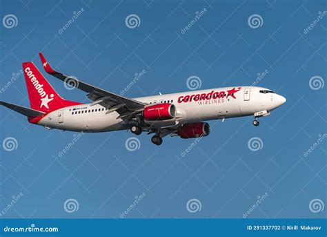 larnaca cyprus september   boeing    corendon airlines editorial photography